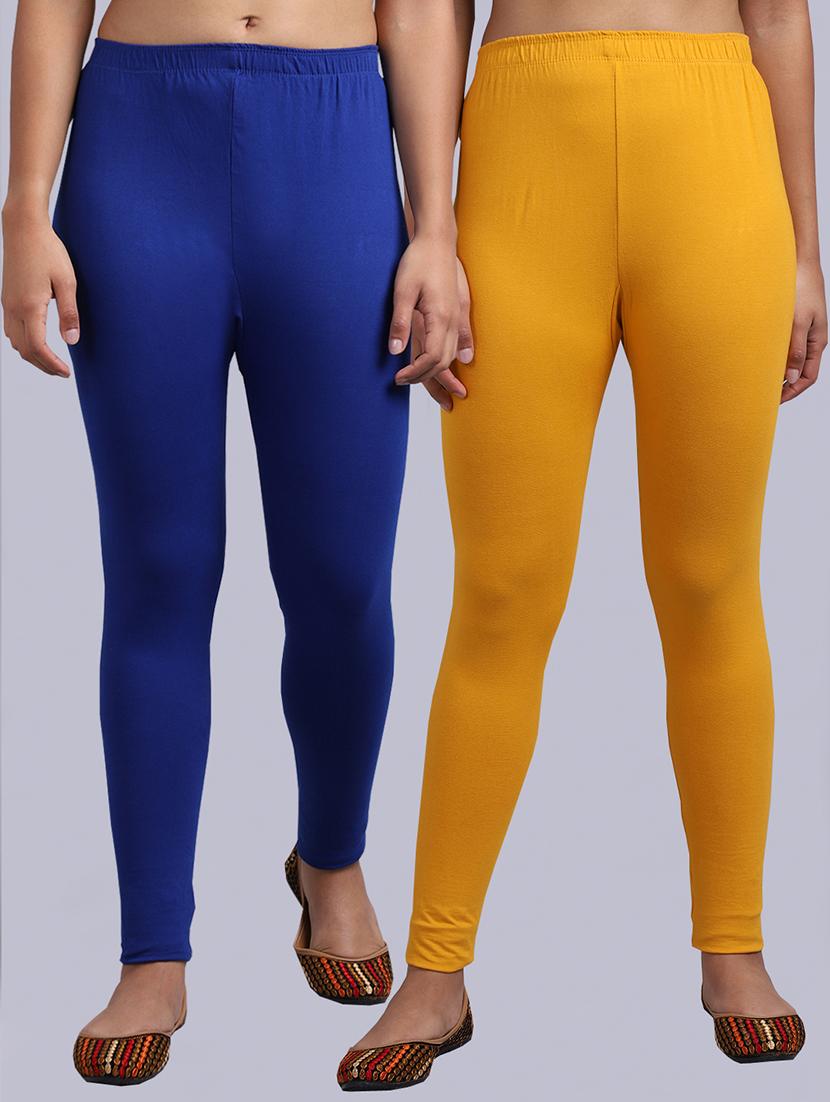 set of 2 cotton lycra legging - 19161578 -  Zoom Image - 0