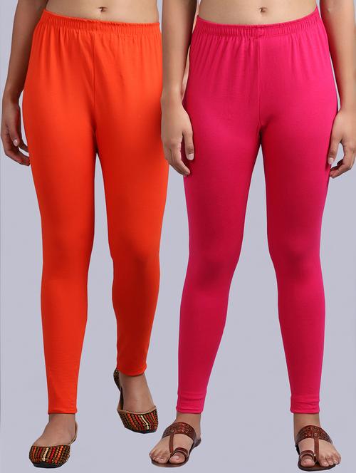 set of 2 cotton lycra legging - 19161593 - Standard Image - 0