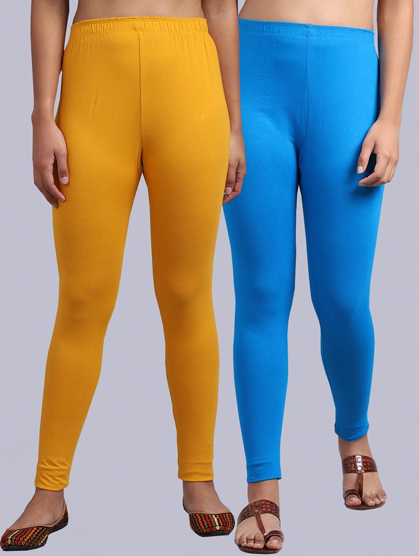 set of 2 cotton lycra legging - 19161653 - Zoom Image - 0