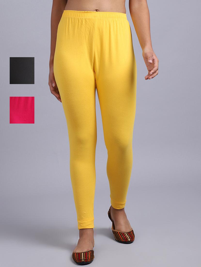 pack of 3 solid leggings - 19161717 - Zoom Image - 0