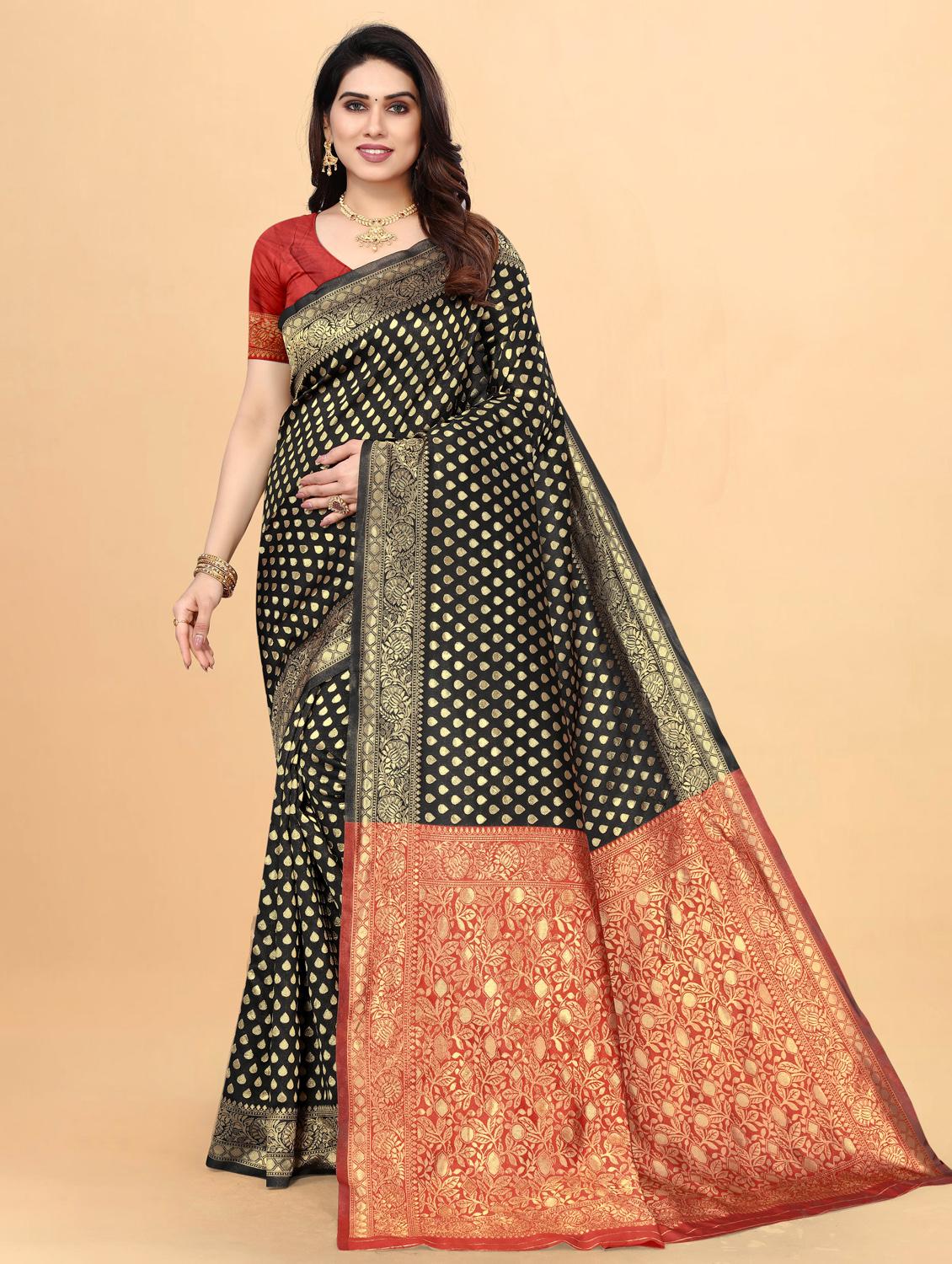women's banarasi saree with blouse - 19161735 -  Zoom Image - 0