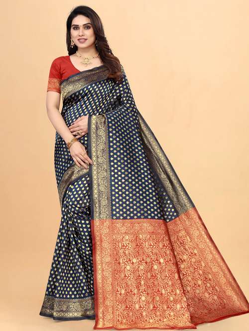 women's banarasi saree with blouse - 19161738 -  Standard Image - 0