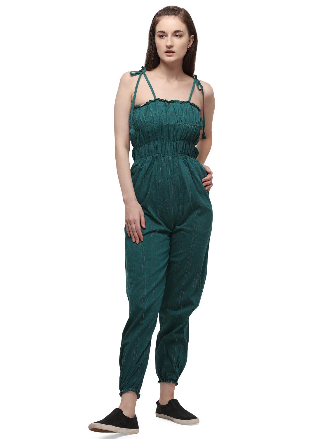 solid full leg jumpsuit - 19161743 - Zoom Image - 0
