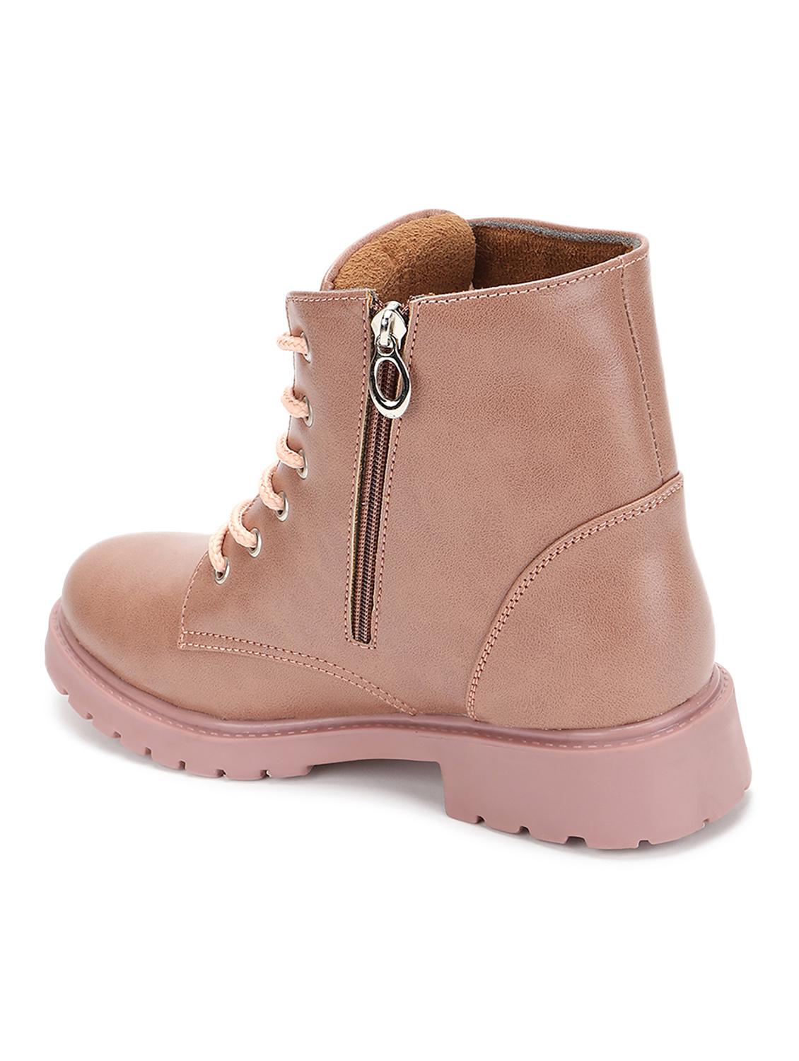 nude suede laceup boots - 19163000 - Standard Image - 3