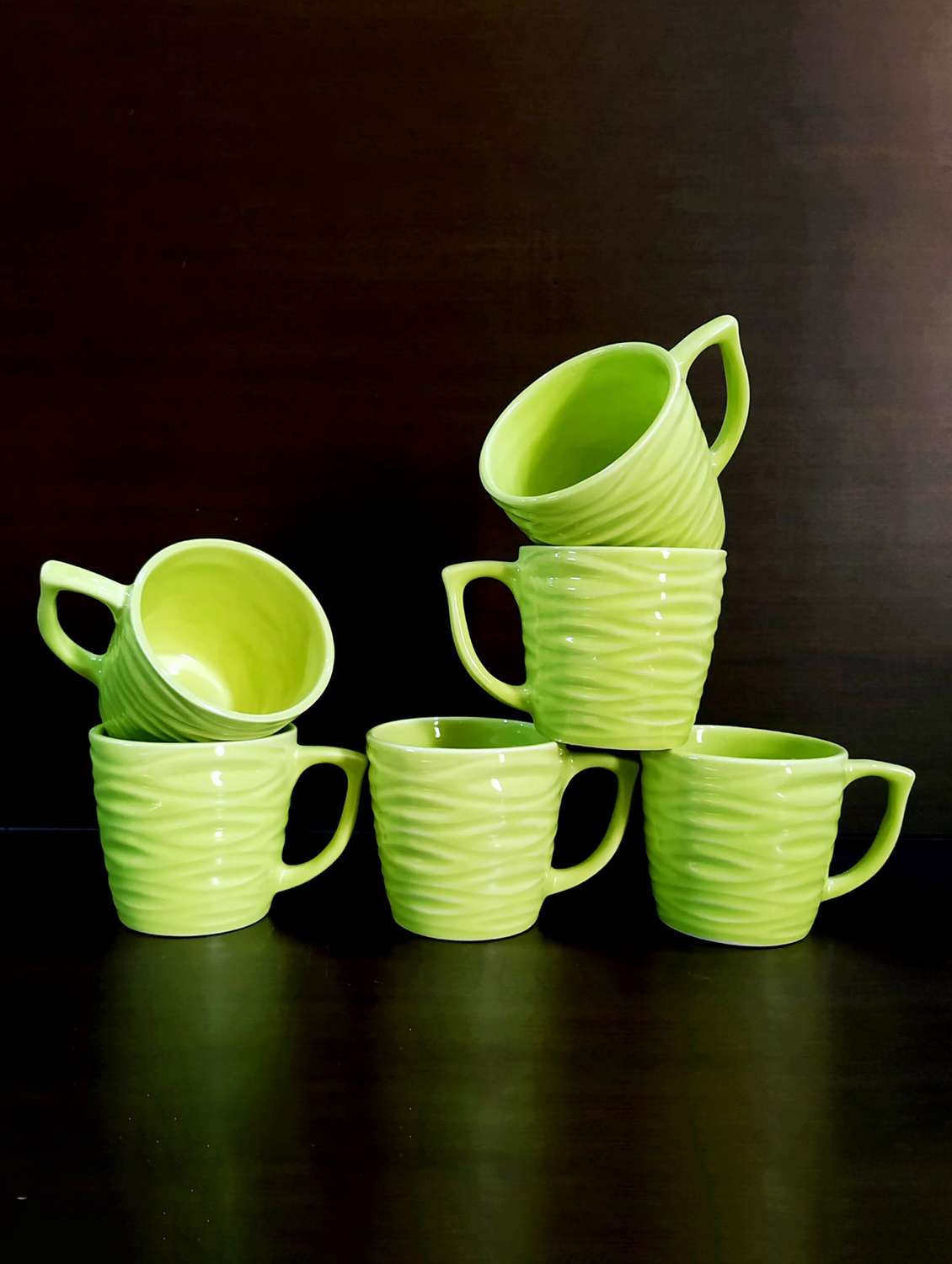 Moody Panda Designer Set Of 6 Cups | Cup Set | Tea Cups | Set Of 6 Cups | Ceramic