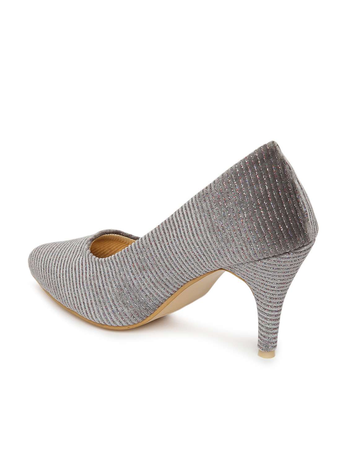 women grey slip on sandal - 19163593 -  Standard Image - 3