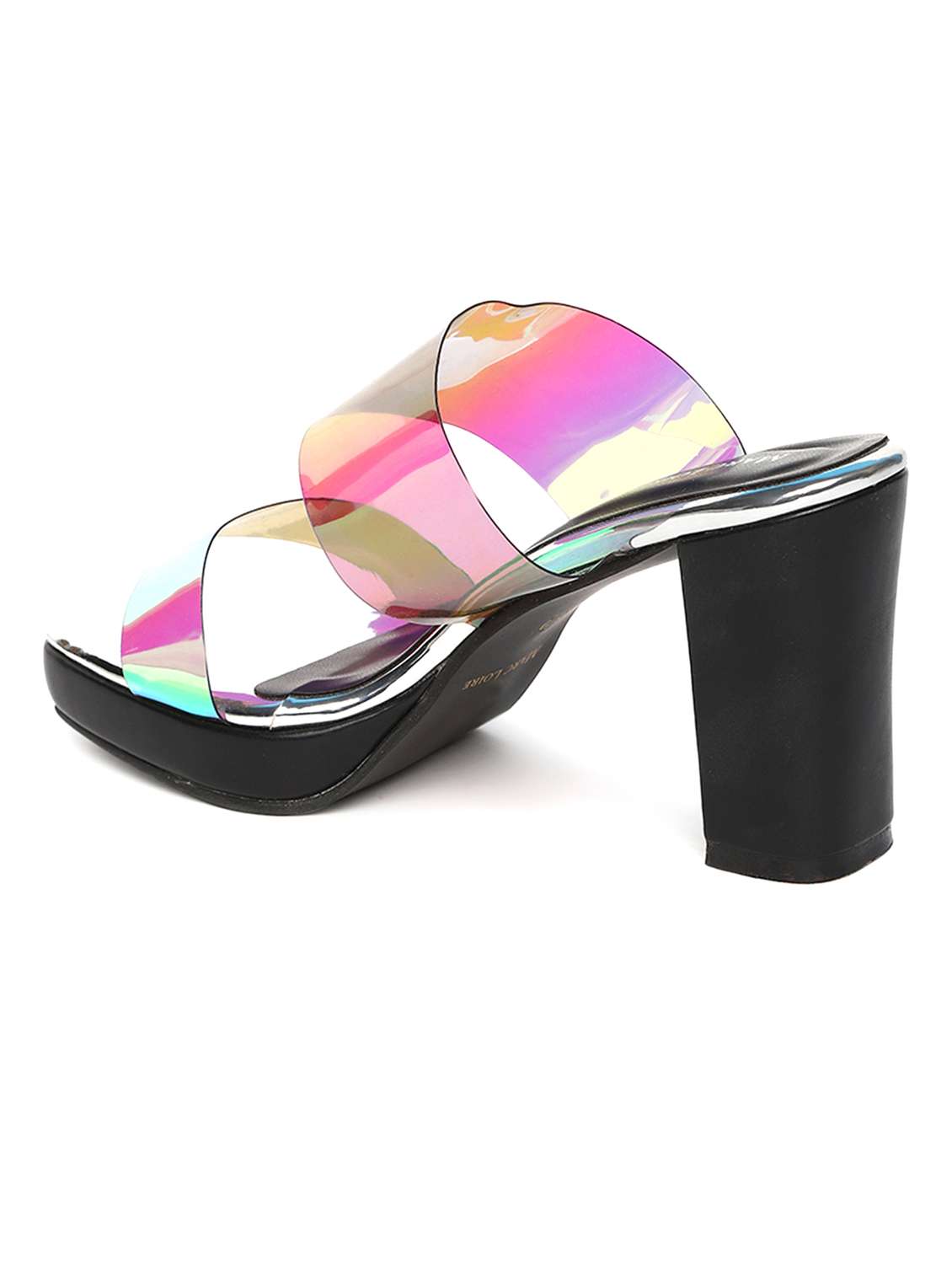 women black slip on sandal - 19163616 - Standard Image - 3