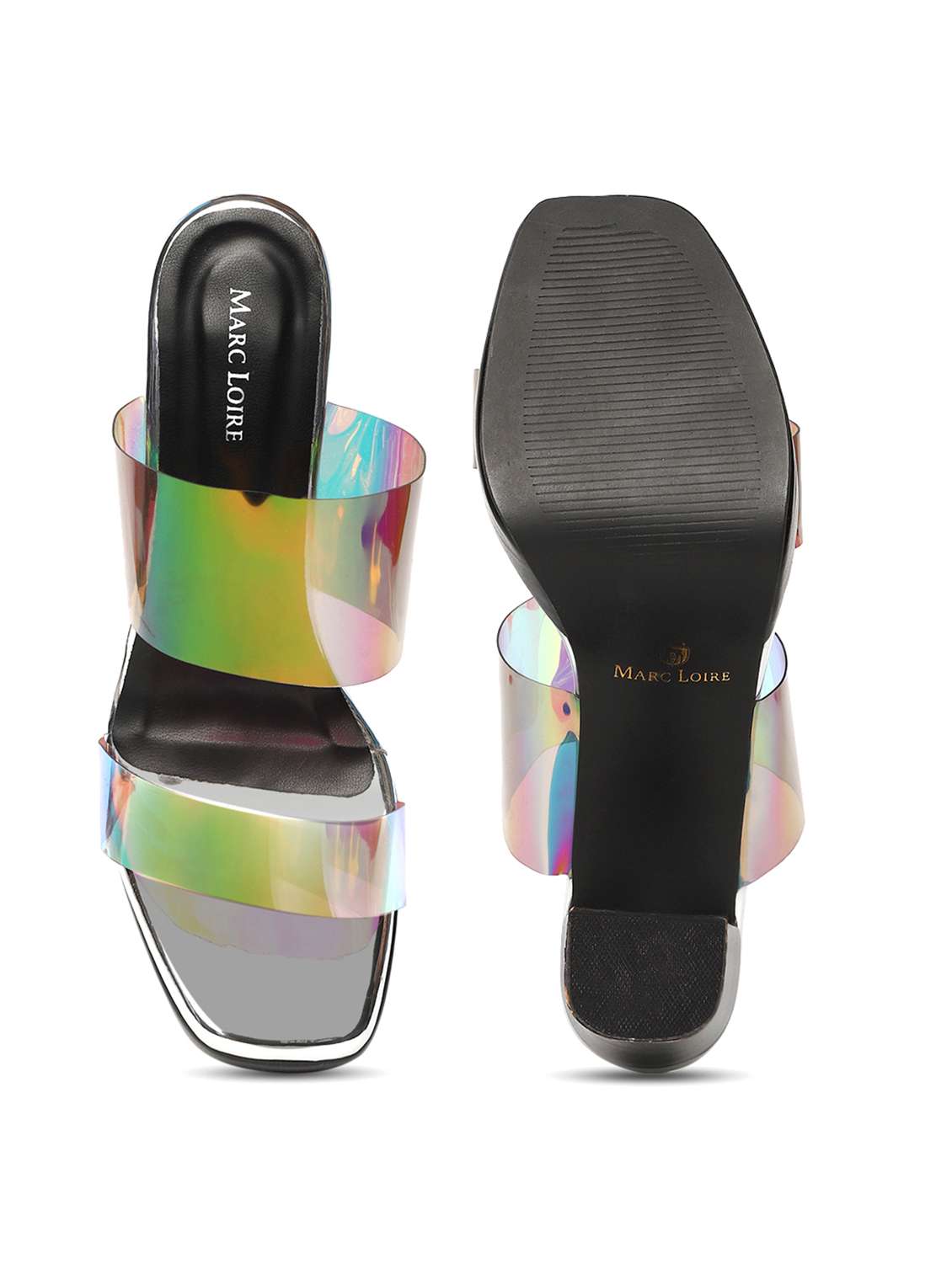 women black slip on sandal - 19163616 - Standard Image - 5