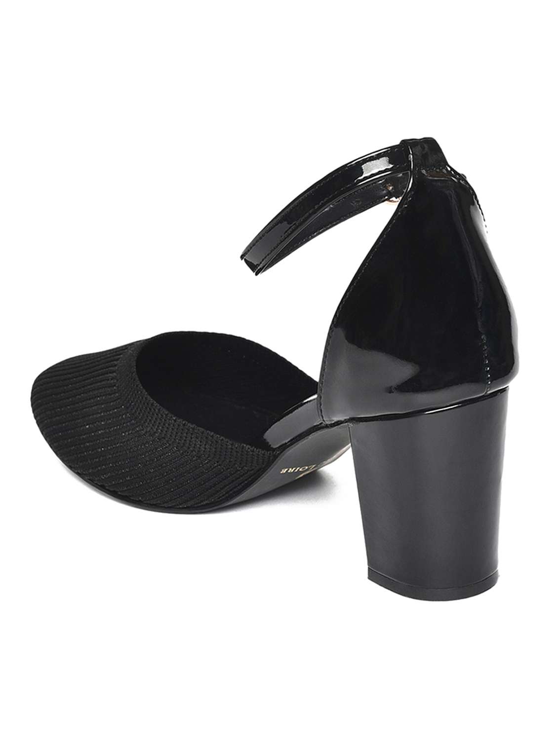 women black ankle strap sandal - 19163620 - Standard Image - 3