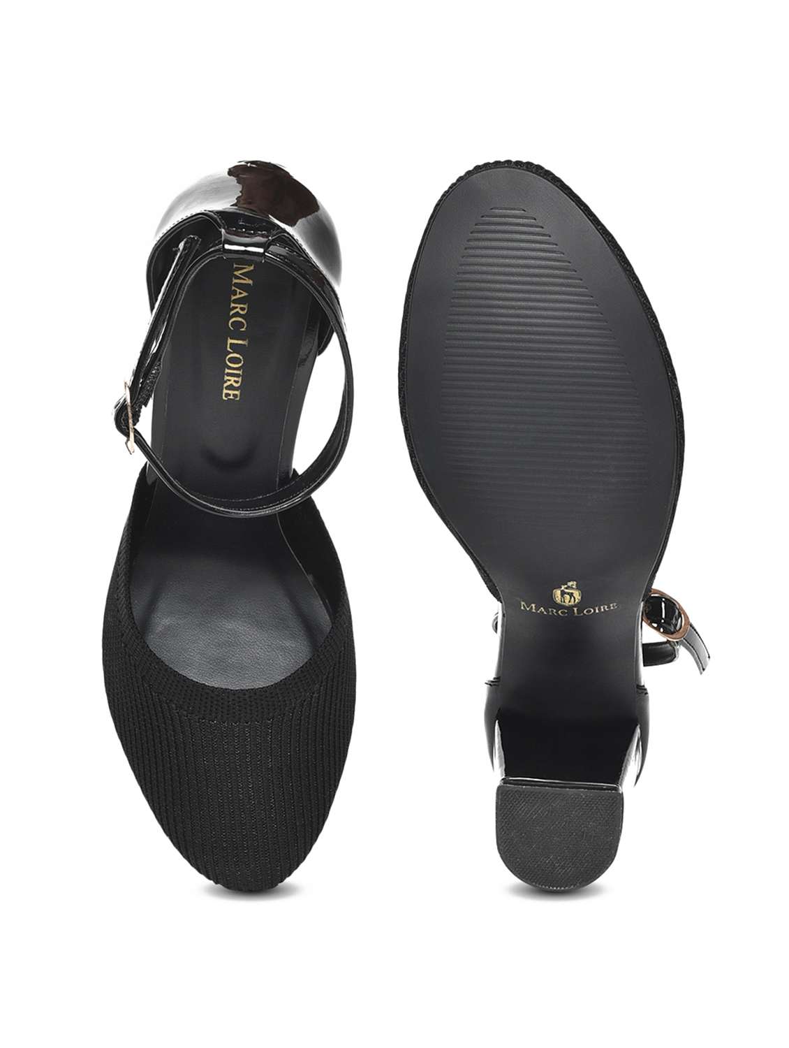women black ankle strap sandal - 19163620 - Standard Image - 5