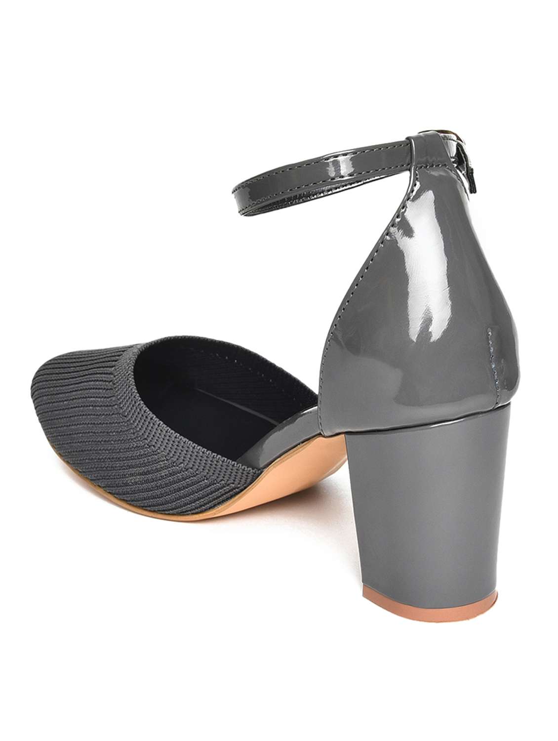 women grey ankle strap sandal - 19163621 -  Standard Image - 3