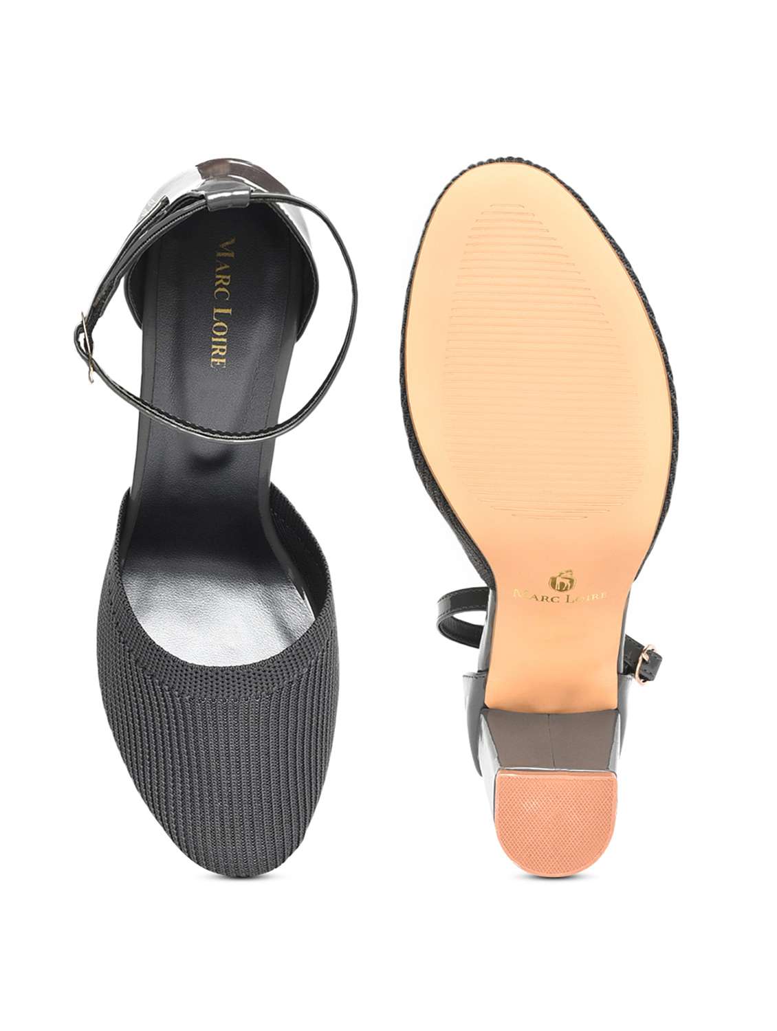 women grey ankle strap sandal - 19163621 -  Standard Image - 5