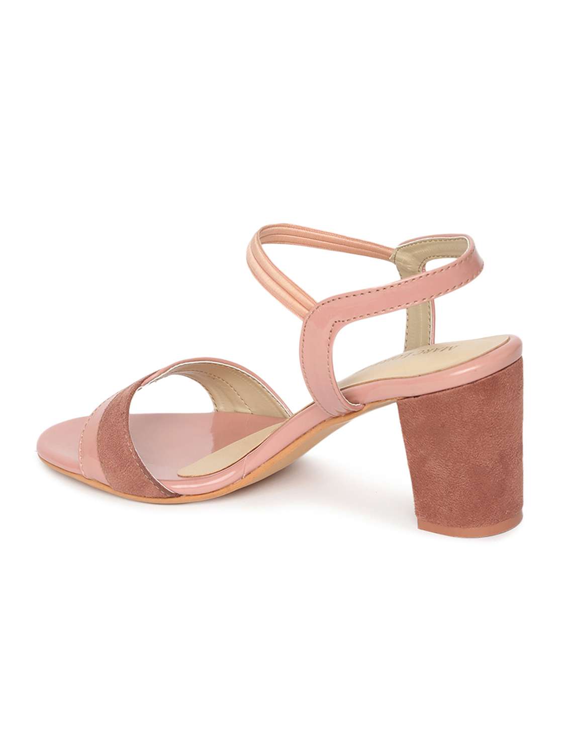 magenta synthetic back strap sandals - 19163633 - Standard Image - 3