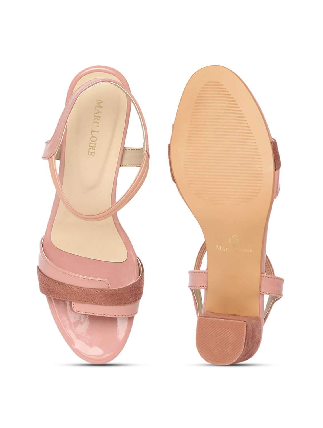 magenta synthetic back strap sandals - 19163633 - Standard Image - 5