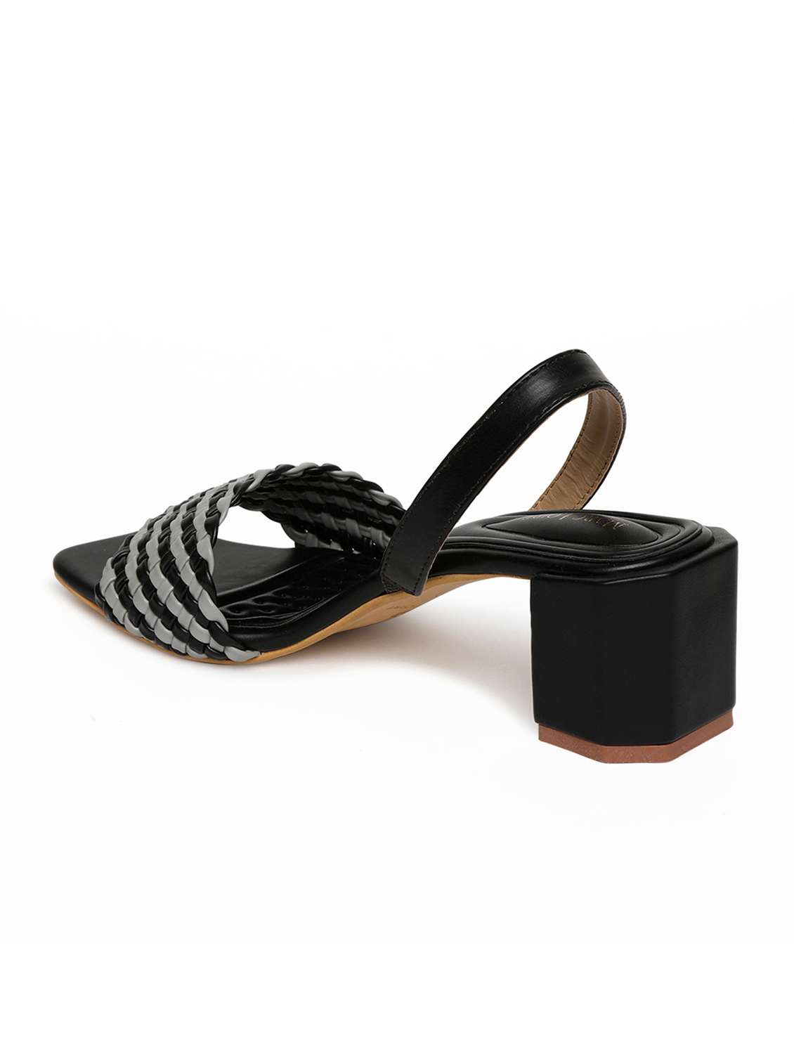 women black slip on sandal - 19163681 - Standard Image - 3