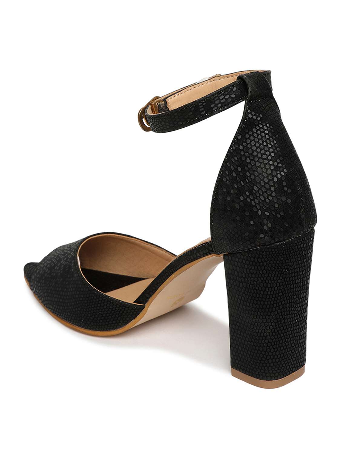 women textured ankle strap sandal - 19163702 - Standard Image - 3