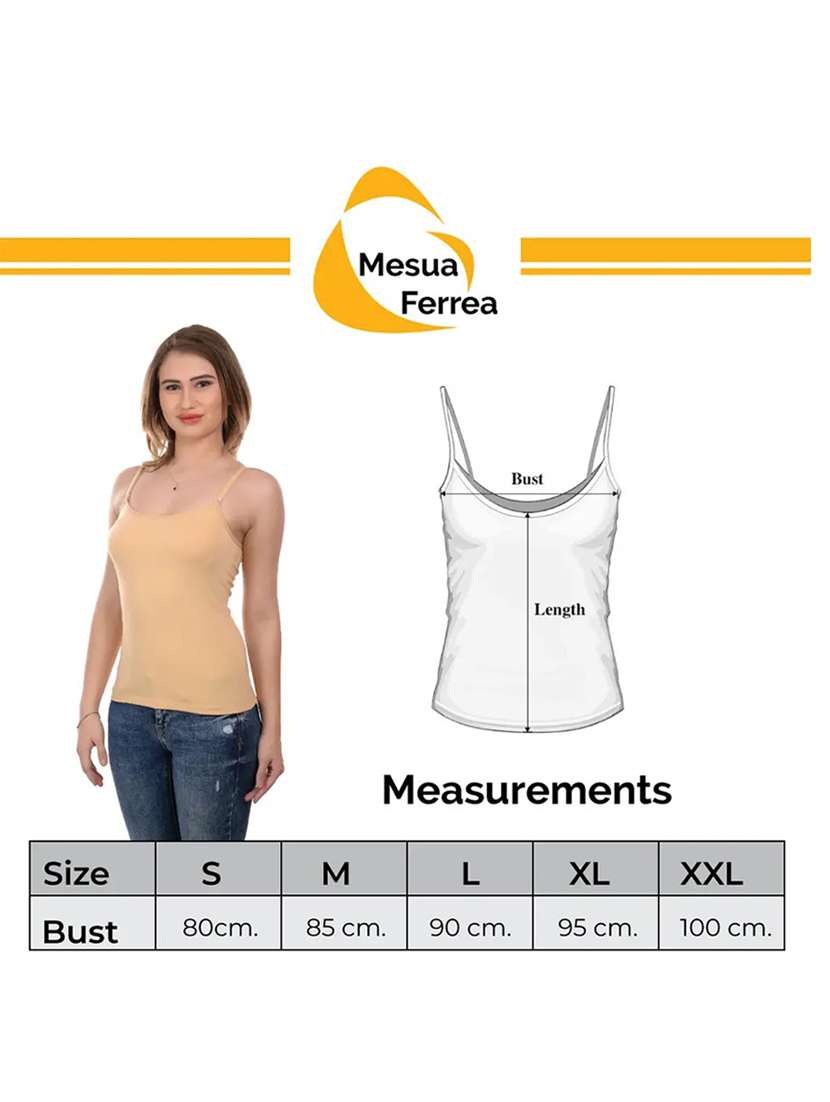 beige solid camisole - 19163820 -  Standard Image - 5