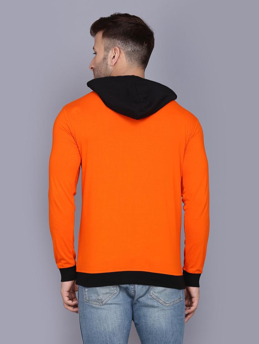 hood neck solid hooded t-shirt - 19163980 - Standard Image - 3