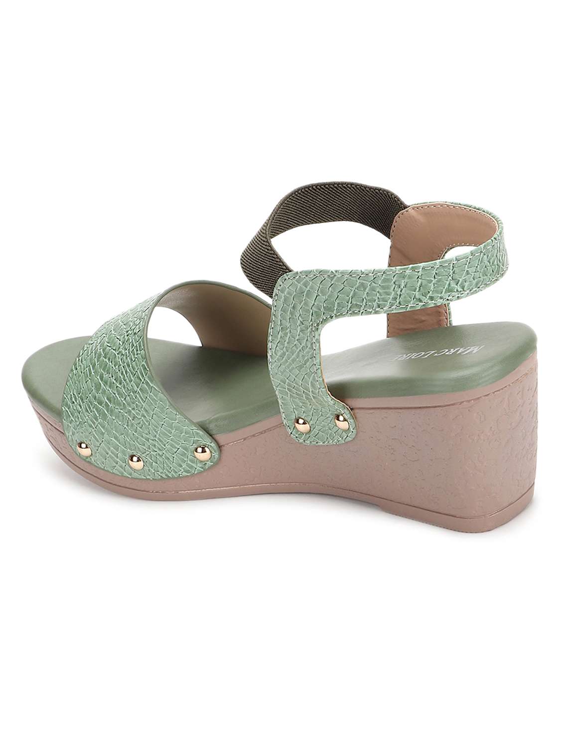 women green ankle strap wedge - 19164317 - Standard Image - 3