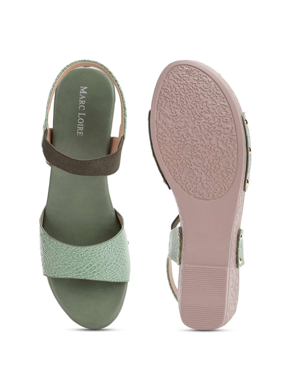women green ankle strap wedge - 19164317 - Standard Image - 5