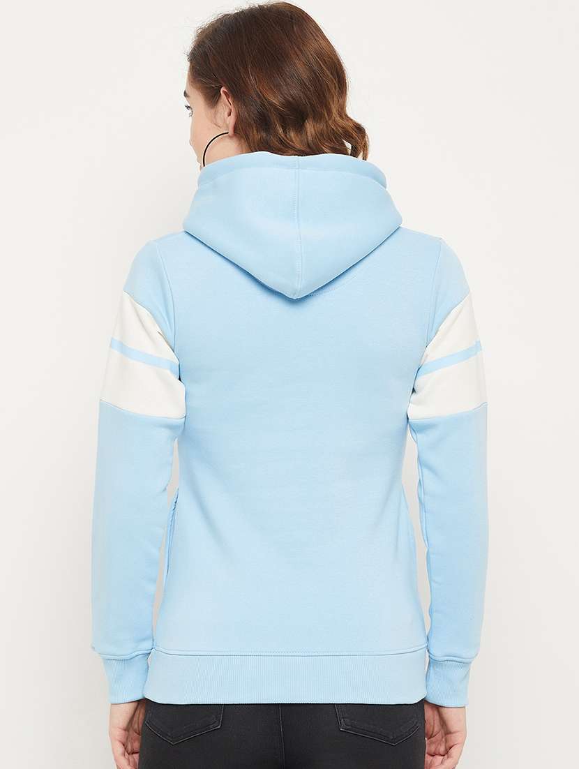 hooded neck color block sweatshirt - 19164352 - Standard Image - 3