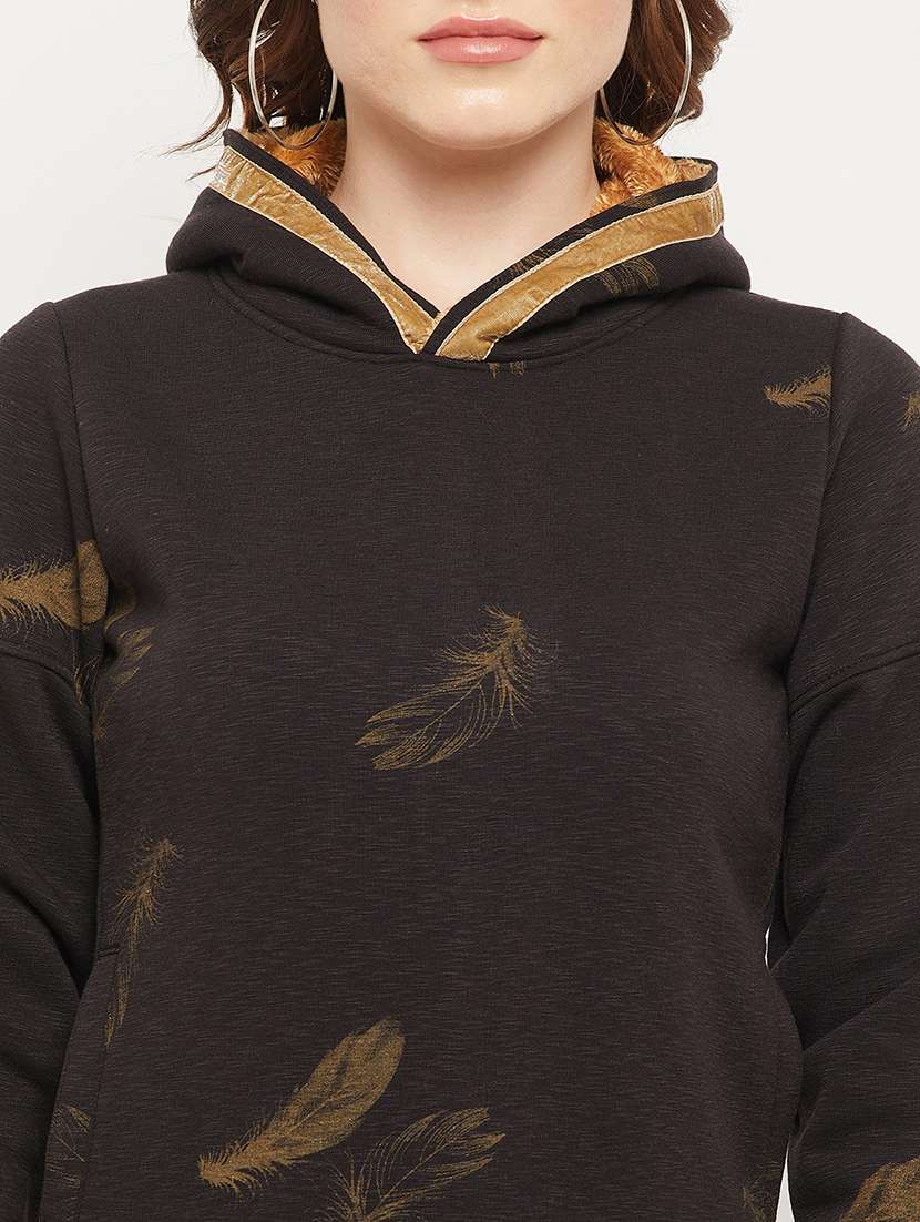 printed cotton blend regular sweatshirt - 19164362 -  Standard Image - 5