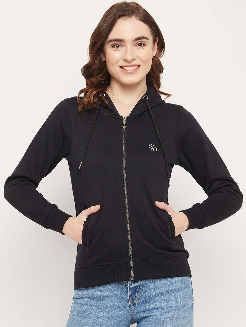 solids cotton blend regular sweatshirt