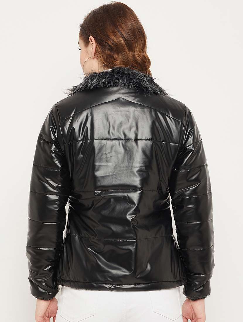solids bomber/biker jacket - 19164518 -  Standard Image - 3