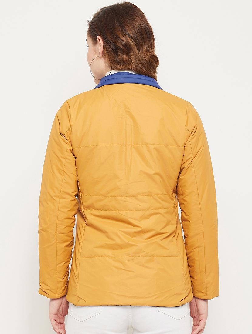 women solid long sleeve reversible quilted jacket - 19164531 - Standard Image - 3