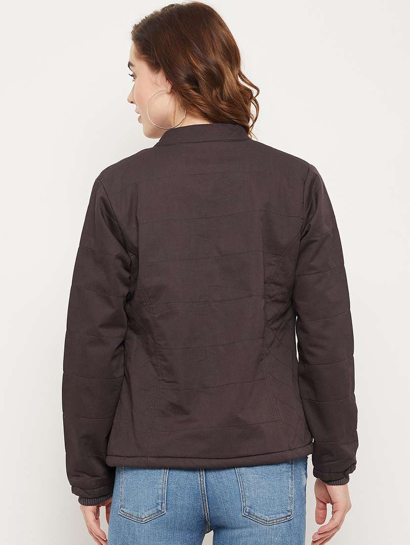 solids bomber/biker jacket - 19164537 -  Standard Image - 3