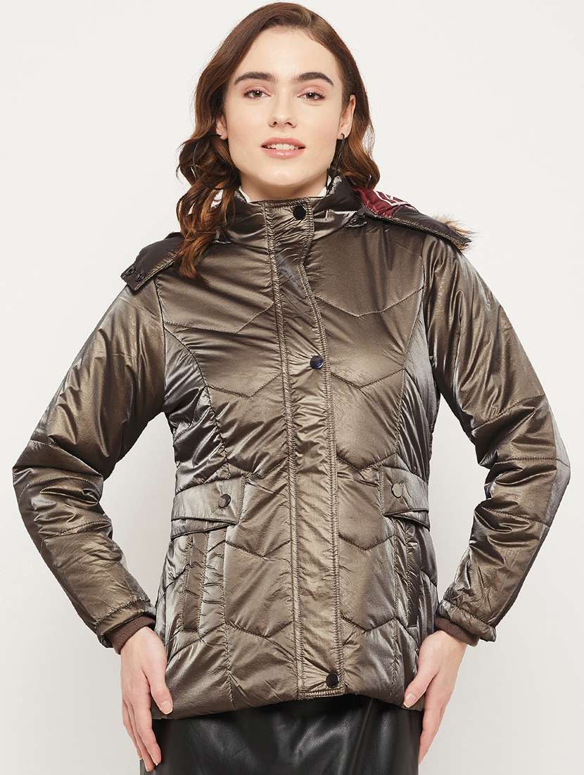 solids bomber/biker jacket - 19164541 -  Zoom Image - 0