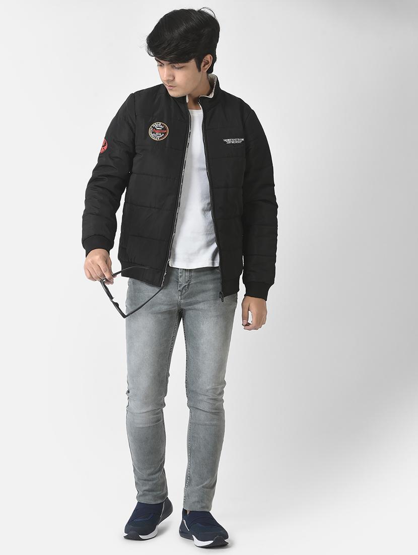 black coloured regular jacket - 19164544 - Standard Image - 5