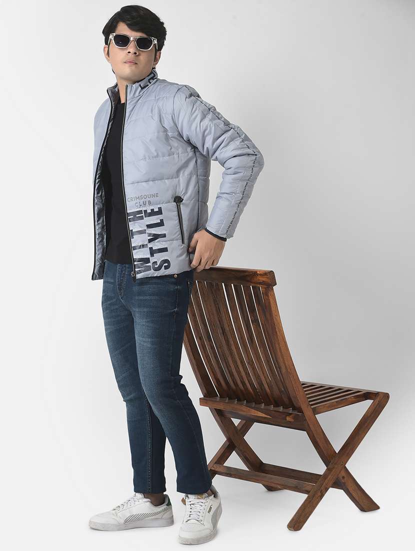 grey coloured regular jacket - 19164550 -  Standard Image - 5