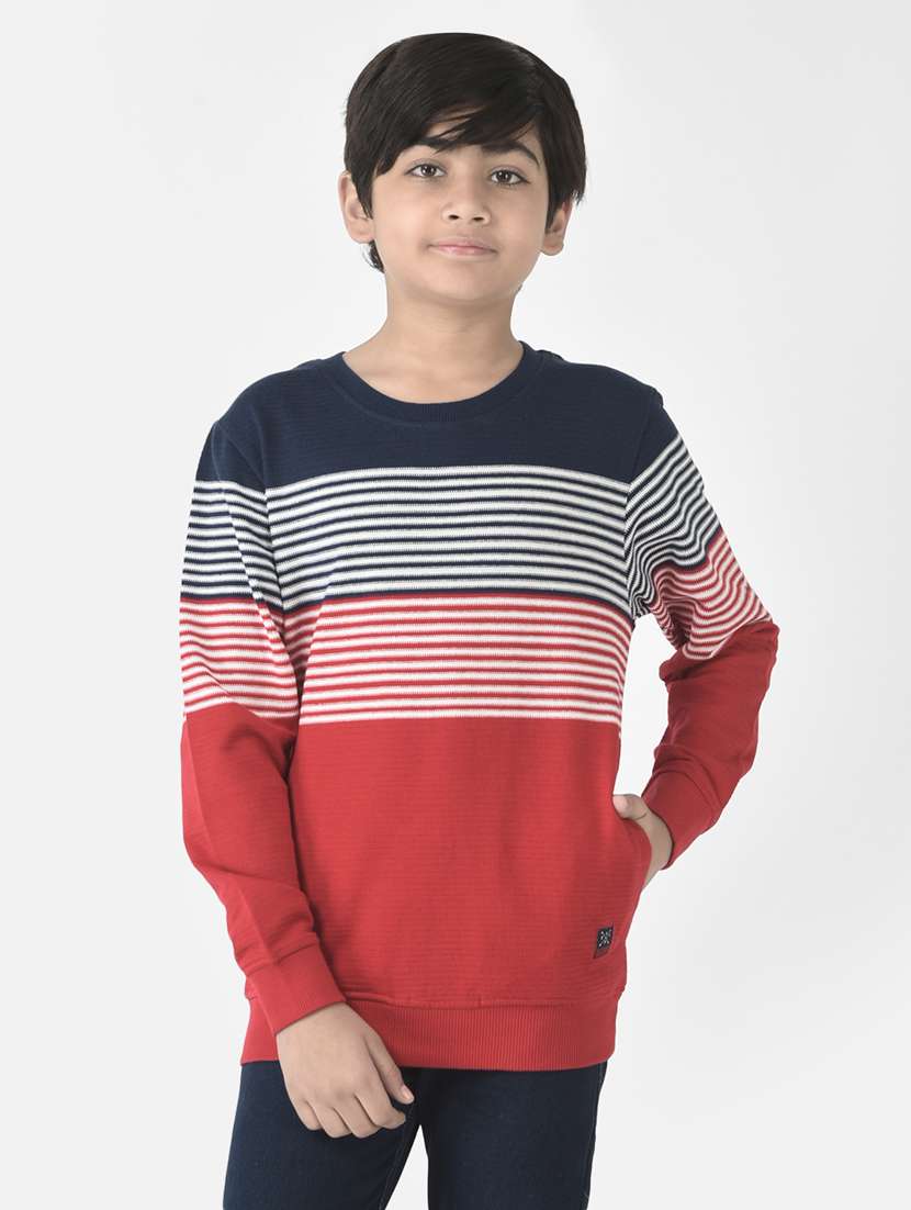 boys stripes sweatshirt