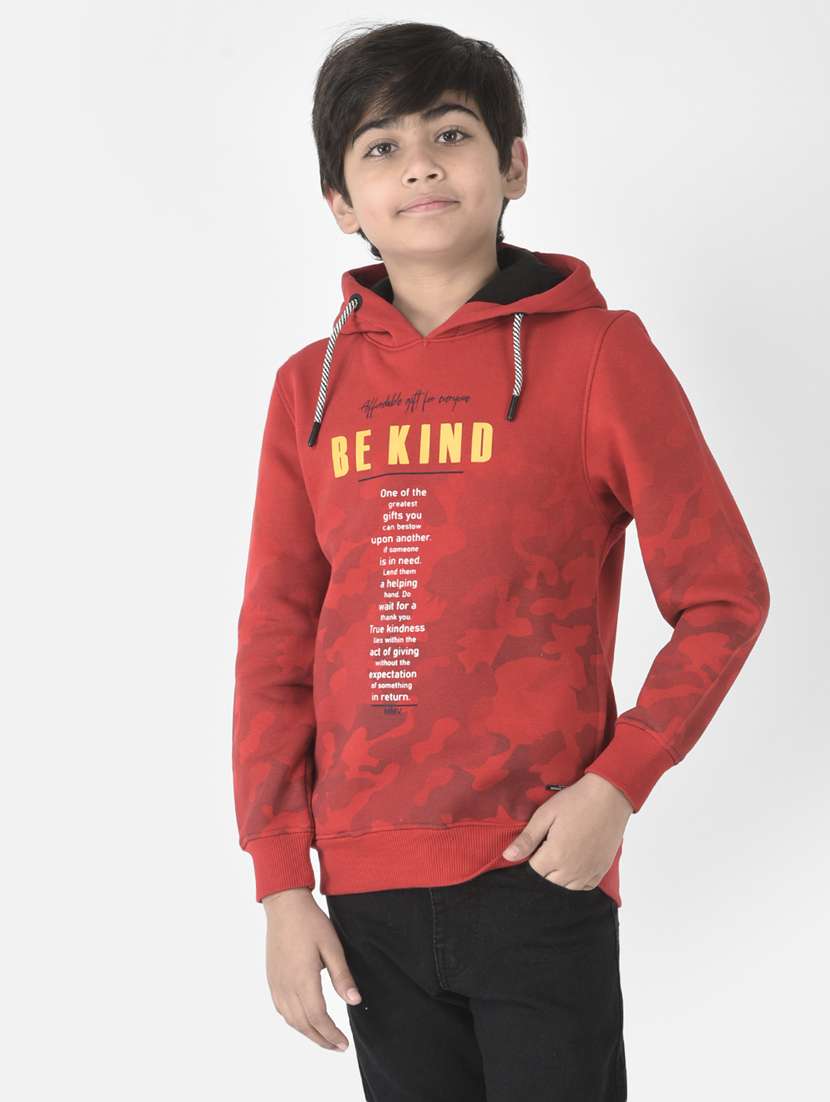 boys printed sweatshirt