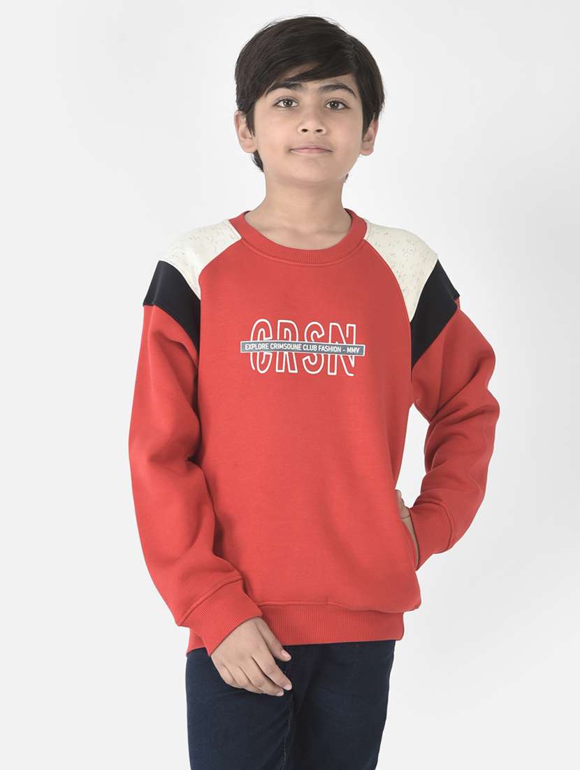 boys typography sweatshirt