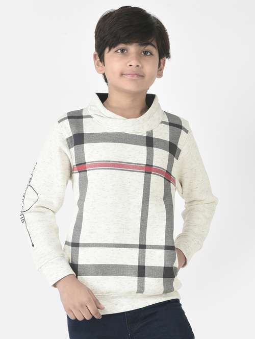 boys checks sweatshirt - 19164679 -  Standard Image - 0