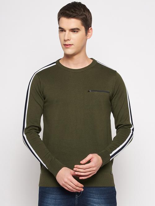 round neck solid pullover - 19164835 -  Standard Image - 0