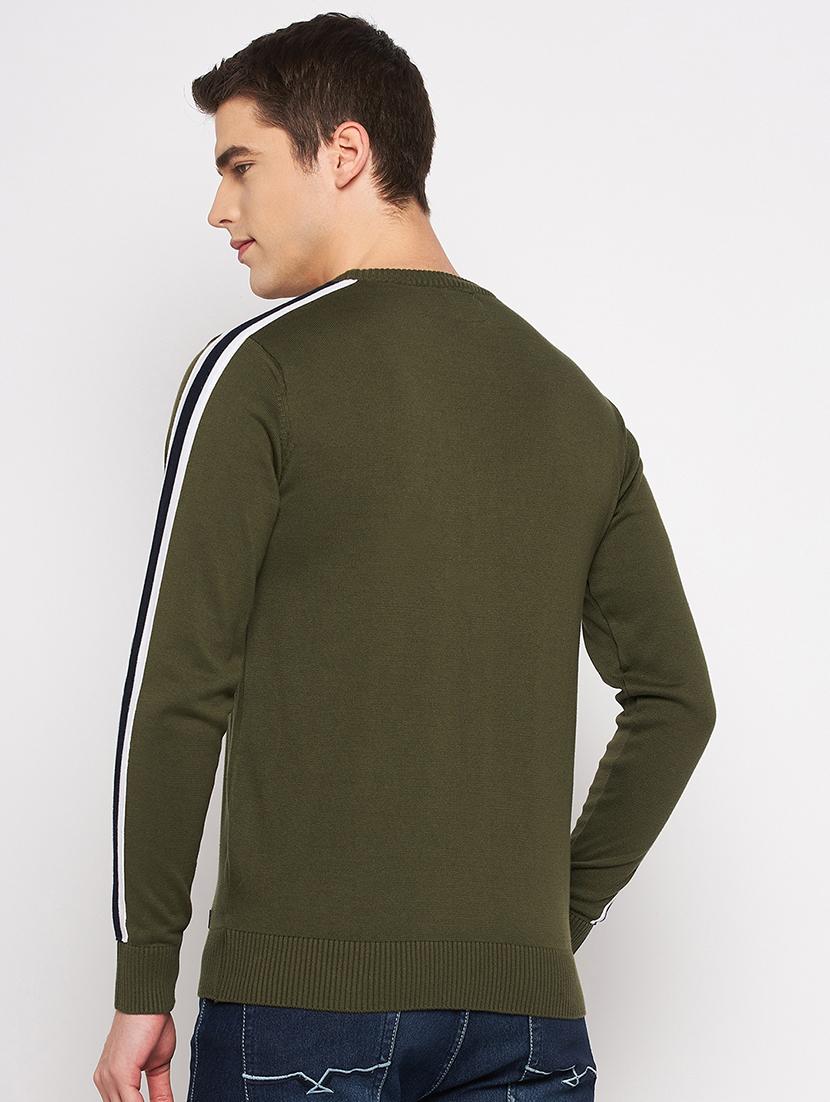 round neck solid pullover - 19164835 - Standard Image - 3