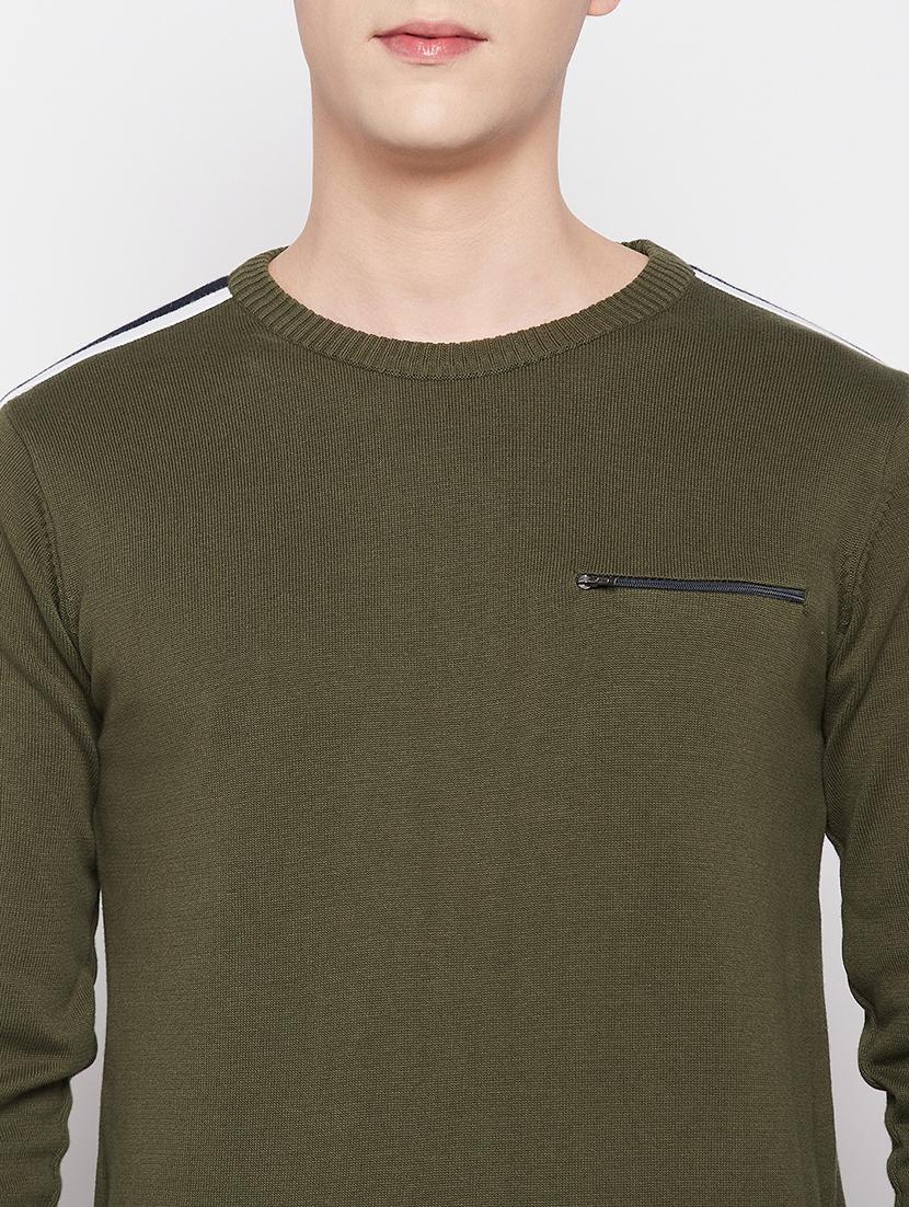 round neck solid pullover - 19164835 - Standard Image - 5