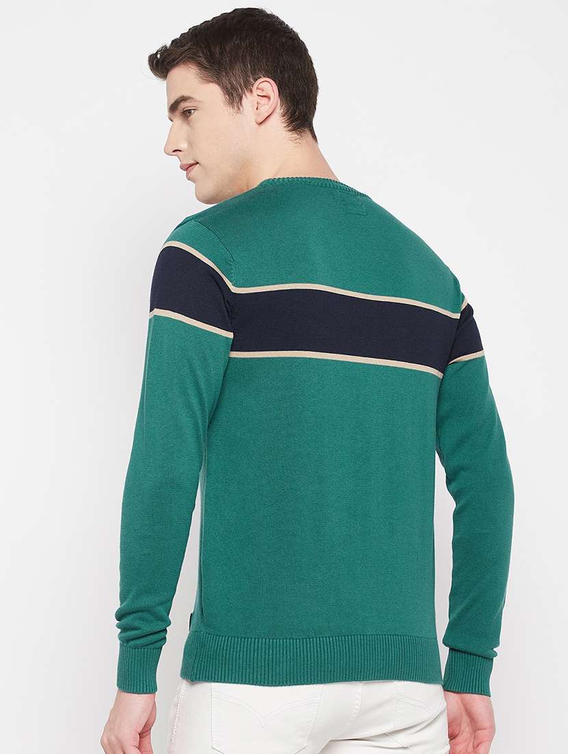 round neck solid pullover - 19164838 -  Standard Image - 3