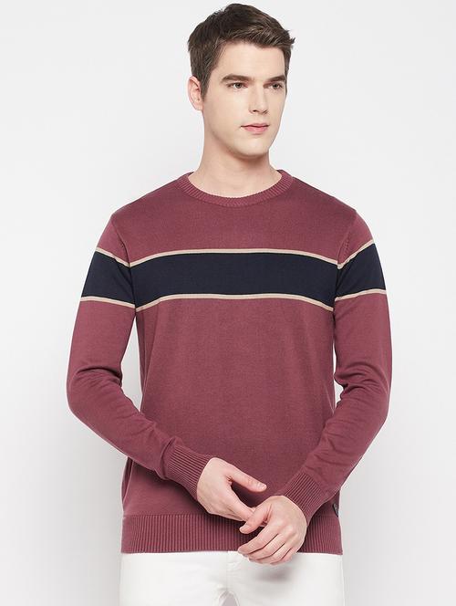 round neck solid pullover - 19164839 - Standard Image - 0