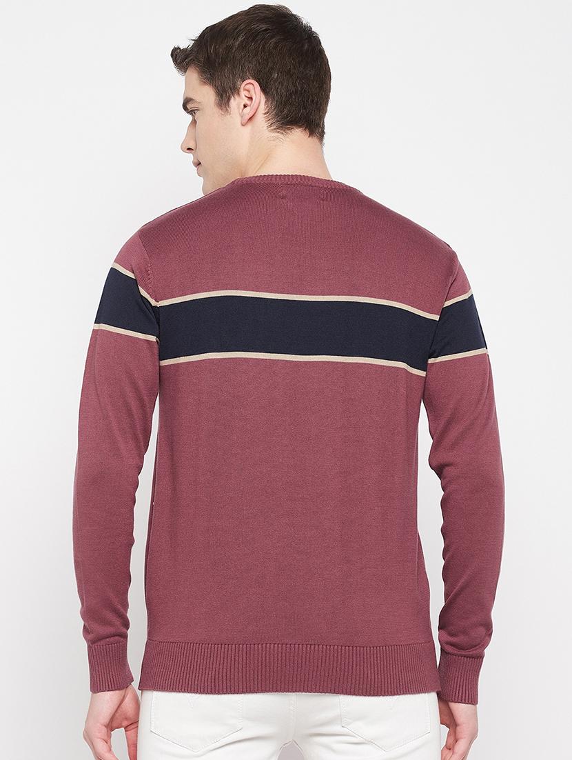 round neck solid pullover - 19164839 - Standard Image - 3