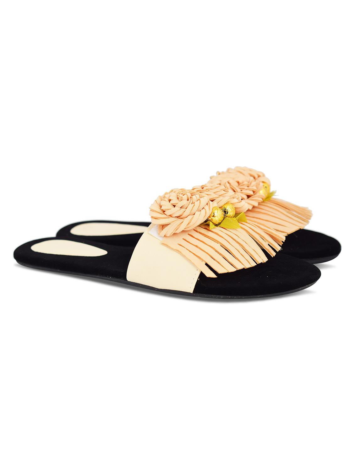 beige slip on flat sandal - 19165845 - Zoom Image - 0