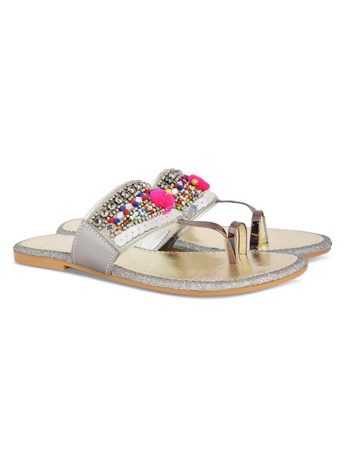 multi slip on flat sandal - 19165851 -  Standard Image - 0