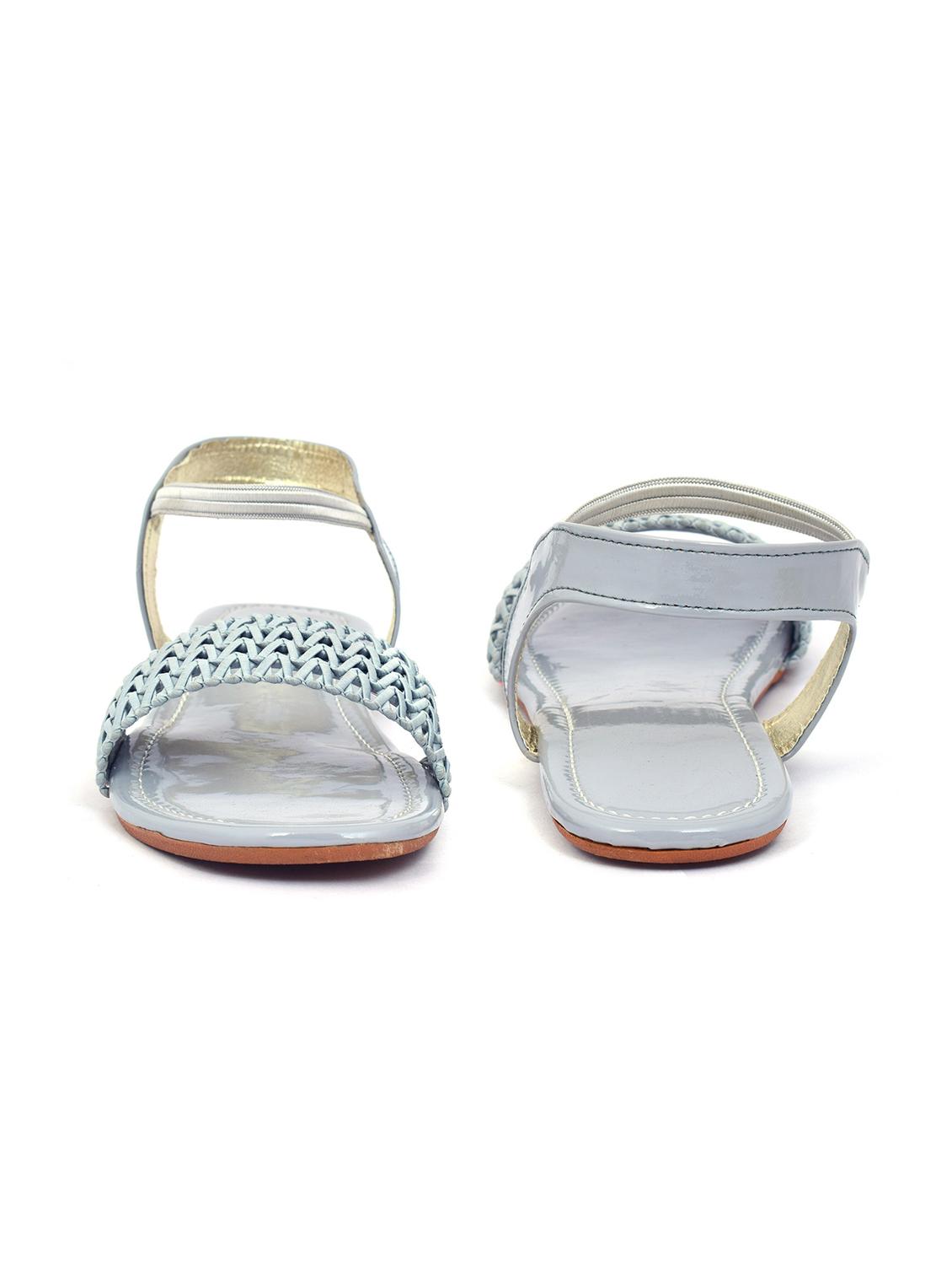 grey slip on flat sandal - 19165858 - Standard Image - 5