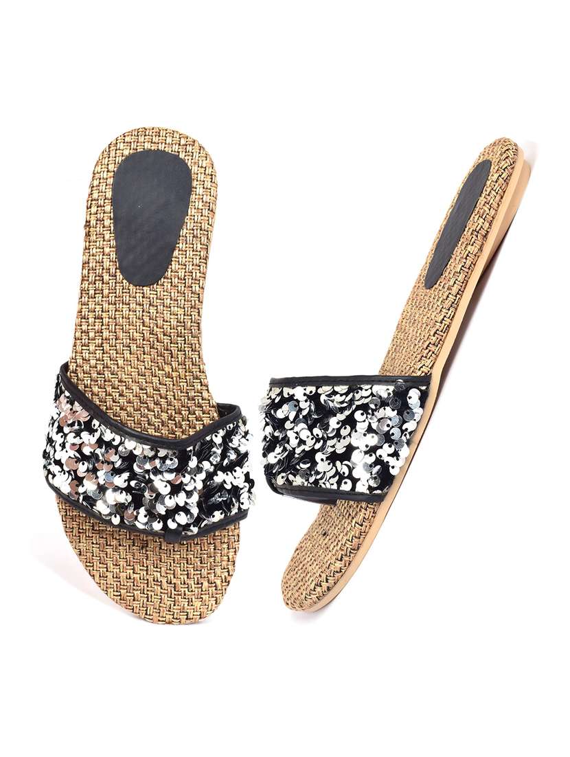 beige slip on flat sandal - 19165863 -  Standard Image - 3