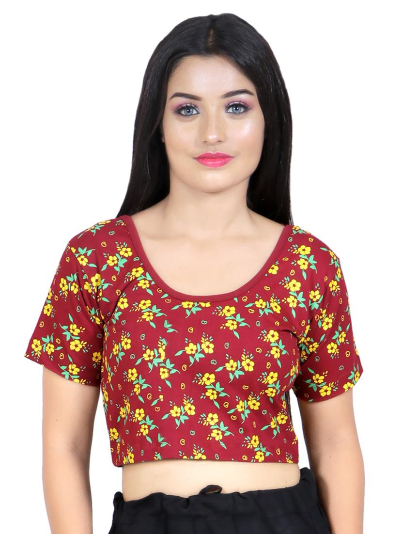red printed regular blouse - 19165983 - Zoom Image - 0