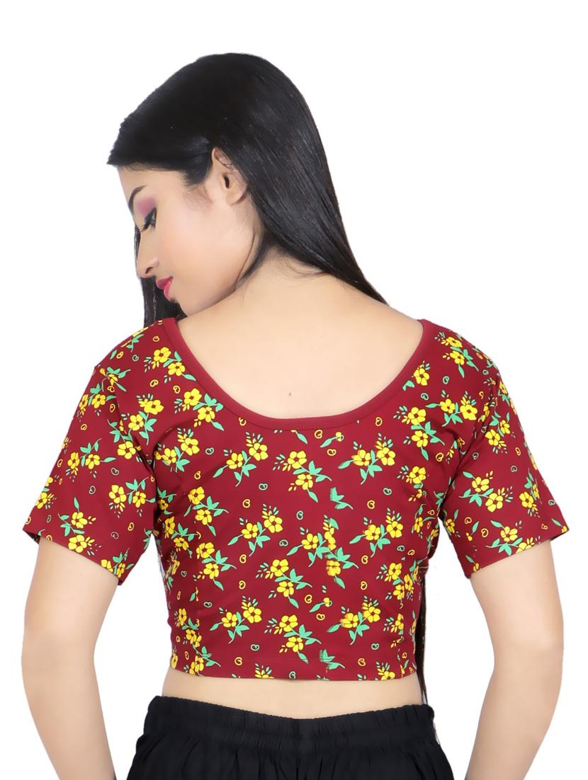 red printed regular blouse - 19165983 - Standard Image - 3