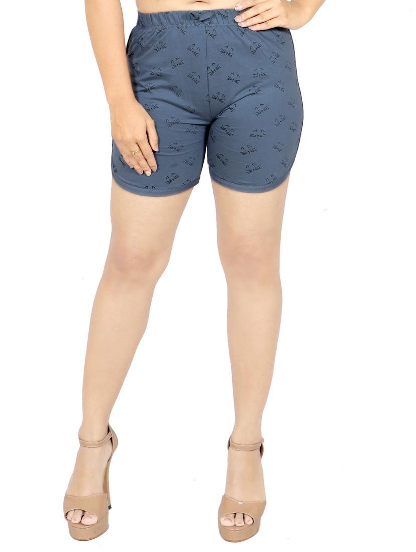 grey printed regular short - 19166084 - Zoom Image - 0
